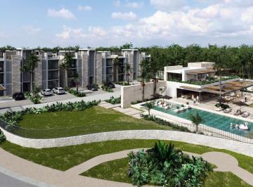 Departamento · 110m² · 3 Recámaras · 2 Estacionamientos · Departamento en Venta en Playa del Carmen 3 Habitaciones con Casa Club, Ubicado en Zona de Alta Plus