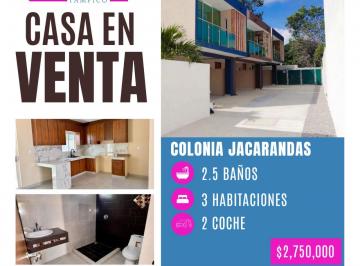 Casa · 3 Recámaras · 2 Estacionamientos · Casa - Fraccionamiento Jacarandas