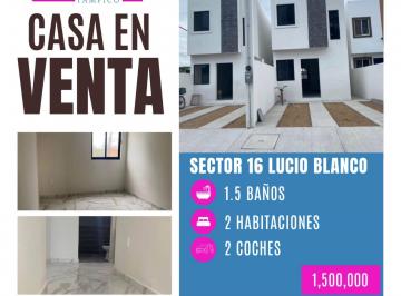 Casa · 1 Recámara · 2 Estacionamientos · Casa - Lucio Blanco