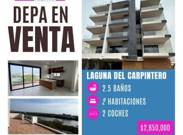 Departamento · 2 Recámaras · 2 Estacionamientos · Departamento - Fraccionamiento Laguna del Carpintero