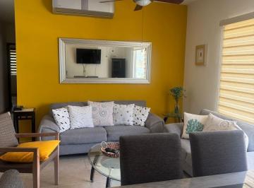Departamento · 92m² · 3 Recámaras · 2 Estacionamientos · Departamento en Renta, Amueblado, Punta Estrella, 3 Recámaras, Alberca, Elevador, Zona Sur, Cancún.