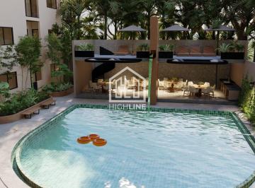 Departamento · 99m² · 2 Recámaras · 2 Estacionamientos · Venta de Departamento en Playa del Carmen con Alberca, Gimnasio