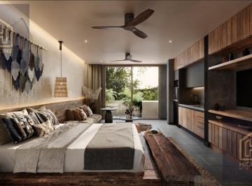 Departamento · 54m² · 1 Recámara · 1 Estacionamiento · Venta de Departamento en Tulum en Aldea Zama con Spa Gym