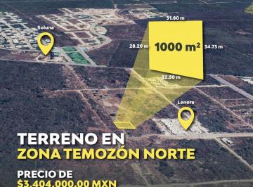 Terreno / Lote · 1000m² · Terreno de 1000 m² en Venta en Temozón Norte, Mérida