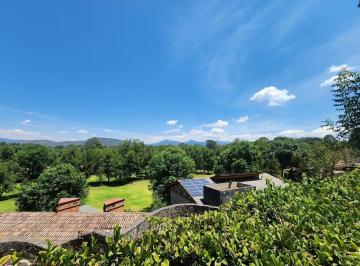 Vista desde el nivel de calle de terreno al Club de Golf · Tres Terrenos Juntos en Vega del Valle, Valle de Bravo "Con Vista Al Club de Golf Avandaro"