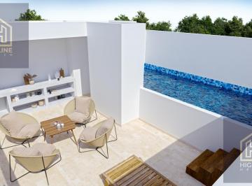 Departamento · 100m² · 1 Recámara · Penthouse en Tulum en Venta de 1 Habitación con Jacuzzi