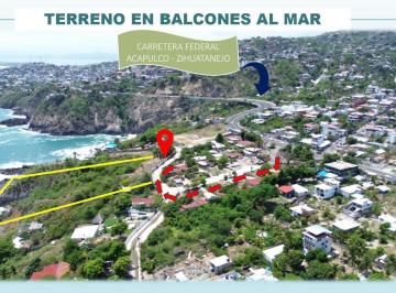 Terreno / Lote · 10m² · Terreno en Balcones Al Mar en Calle Ardilla, Carretera Acapulco - Zihuatanejo