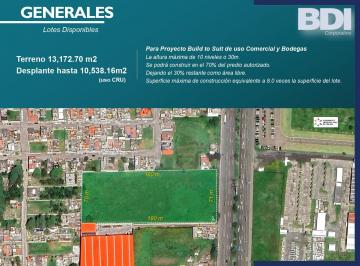 Terreno comercial , Toluca · Terreno con Uso Mixto en Renta / Venta o Bts con Gran Exposición Frente Al Aeropuerto de Toluca