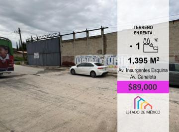 Terreno / Lote · 1395m² · Excelente Terreno de 1,395 m en Renta, Estado de México