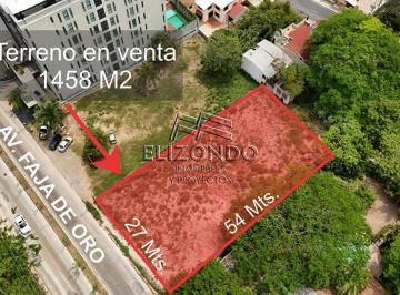 Terreno / Lote · 1458m² · Terreno Comercial en Venta, Col. Faja de Oro, $19'000,000