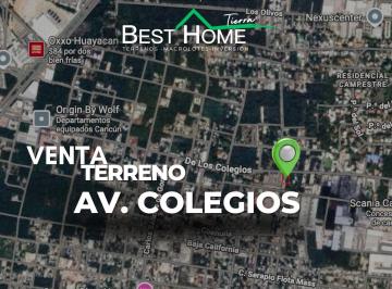 Terreno / Lote · 2619m² · Se Vende Terreno Sobre Av Colegios - Uso Mixto - Cancún