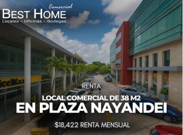 Local comercial · 37m² · 2 Estacionamientos · Se Renta Local 51 en Plaza Nayandei, Av Bonampak Cancún