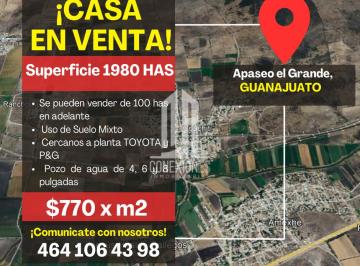 Terreno comercial , Apaseo el Grande · Terreno Comercial, 1980 Ha, Apaseo El Grande