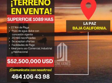 Terreno comercial , La Paz · Terreno Comercial, 1,089 Ha, El Conejo, Bcs.