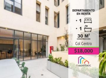 Departamento · 30m² · 1 Recámara · Fabulosos Departamentos en Moderno Co - Living