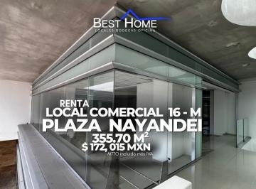 Oficina · 355m² · 3 Estacionamientos · Se Renta Local Oficina Comercial Local 16 - m en Plaza Nayandei, Cancún