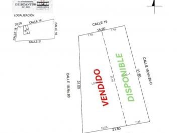 Terreno / Lote · 556m² · Terreno en Venta en Santa Clara, Yucatán
