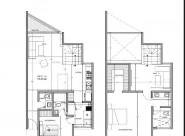 Departamento · 116m² · 2 Recámaras · Departamento en Pedregal