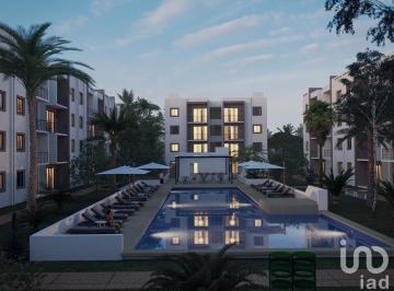 Departamento · 109m² · 3 Recámaras · 2 Estacionamientos · Departamento en Preventa en Cancún, Av Huayacan, Alberca