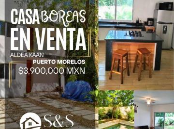 Casa de 3 habitaciones, Puerto Morelos · Casa en Venta Puerto Morelos Residencial Aldea Kaan
