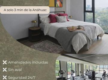 Departamento de 1 habitación, Huixquilucan · Loft en Renta a 3 Min de Anahuac del Norte Blvd Interlomas