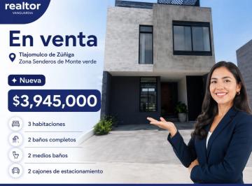 Casa en condominio de 3 habitaciones, Tlajomulco de Zúñiga · Casa Nueva en Venta en Tlajomulco de Zuñiga, Jalisco (Senderos de Monte Verde)
