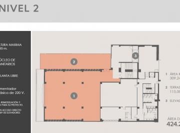 Local comercial · 424m² · Oficina en Renta N2 – 424 m² Totales con Terraza Privada y Acceso Directo Desde Elevador en Av Lomas