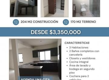 Casa · 204m² · 3 Recámaras · 2 Estacionamientos · Casas en Venta en Col. del Pueblo, Tampico, Tamaulipas.