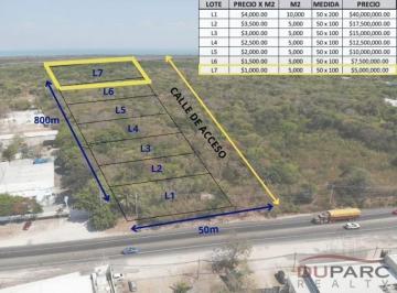 Terreno / Lote , Carmen · Lote de 5,000 m² en Venta, Carretera Carmen Puerto Real.