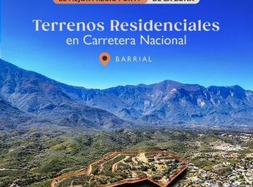 Terreno / Lote · 239m² · Terreno en Venta en Carretera Nacional - El Barrial - Sector Antigua, Santiago, N. L.