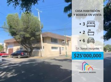 Casa · 437m² · 3 Recámaras · 6 Estacionamientos · Casa Habitación y Bodega en Venta Excelente Ubicación.