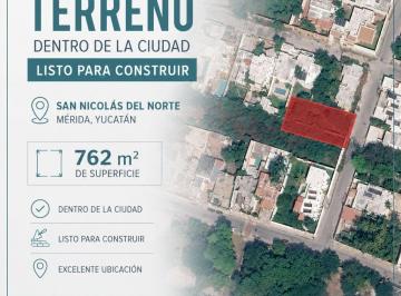 Terreno / Lote , Mérida · Terreno Dentro de La Ciudad Listo Para Construir!