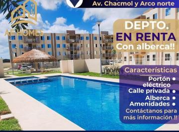 Departamento de 2 habitaciones, Benito Juárez · Departamento en Privada en Renta en Cancun Arco Norte