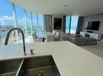 Departamento · 260m² · 3 Recámaras · 2 Estacionamientos · Sls Harbour Beach | Departamento de 260 m² en Venta – Piso Alto, Amueblado