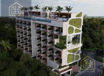 Departamento en Venta de 1 habitación Puerto Morelos · Estudio en Venta con Vista Al Mar en Puerto Morelos con Area de Yoga, Bar, Bitcoin