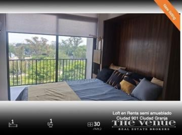 Departamento de 1 habitación, Zapopan · Loft Amueblado Frente a La Universidad Panamericana Gdl