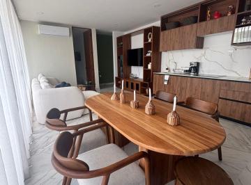 Departamento · 105m² · 2 Recámaras · 2 Estacionamientos · Depto. de Lujo en Renta Amueblado con Alberca, Gym y Roof Garden en Montes de Amé, Merida Yuc.