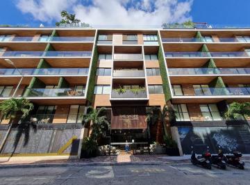 Departamento · 98m² · 3 Recámaras · 1 Estacionamiento · Departamento de 3 Recamaras, Equipado y Amueblado en Venta en The Shore At 46, Playa del Carmen