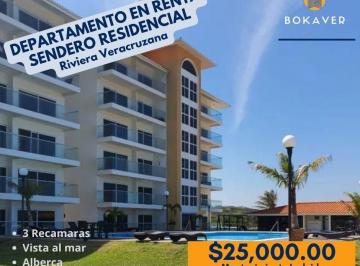 Departamento de 3 habitaciones, Alvarado · Departamento en Renta 3 Recamaras Residencial Sendero
