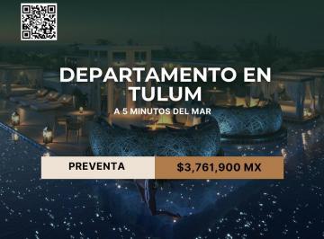 Departamento · 40m² · 1 Recámara · 1 Estacionamiento · Departamento en Tulum de 1 Habitacion Serca del Mar