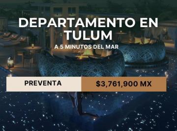 Departamento · 40m² · 1 Recámara · 1 Estacionamiento · Departamento en Tulum de 1 Habitacion Serca del Mar