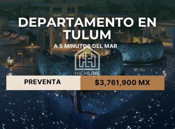 Departamento · 40m² · 1 Recámara · 1 Estacionamiento · Departamento en Tulum de 1 Habitacion Serca del Mar