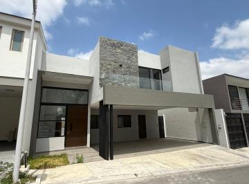 Casa · 376m² · 3 Recámaras · 3 Estacionamientos · Residencia a Estrenar en Privada Residencial Los Olivos, El Barrial, Santiago, Nl.
