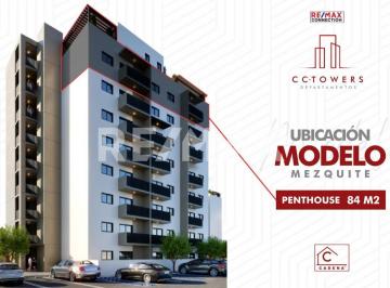 Departamento · 93m² · 3 Recámaras · 2 Estacionamientos · Departamento Cc Towers (Centro Cívico) Mezquite (84 M²) con Terraza - (4)