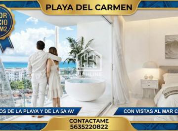 Departamento · 58m² · 2 Recámaras · 1 Estacionamiento · Departamento en Venta en Playa del Carmen 2 Habitaciones Vista Al Mar Alberca