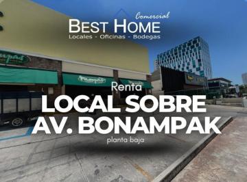 Local comercial · 164m² · 4 Estacionamientos · Se Renta Local Sobre Av Bonampak Cancún Q. Roo