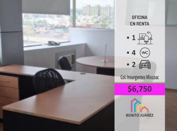 Oficina · 15m² · 2 Estacionamientos · Renta de Oficinas en Patriotismo