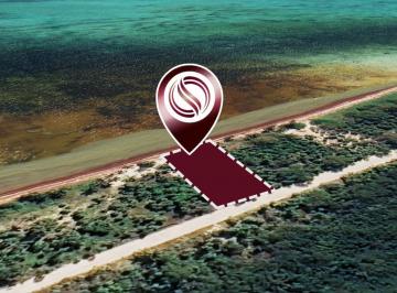 Terreno comercial , Bacalar · Lote Frente Al Mar con 25 m de Frente, en Venta Mahahual