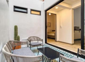 Departamento de 1 habitación, Cuauhtémoc · Garden House en Renta Amueblado 57 m²
