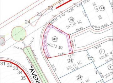 Terreno / Lote · 548m² · Venta de Terreno en Residencial Cordillera